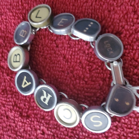 Boutique gorgeous handmade bracelet typewrite keys so cool clasp to open… - Picture 4 of 6